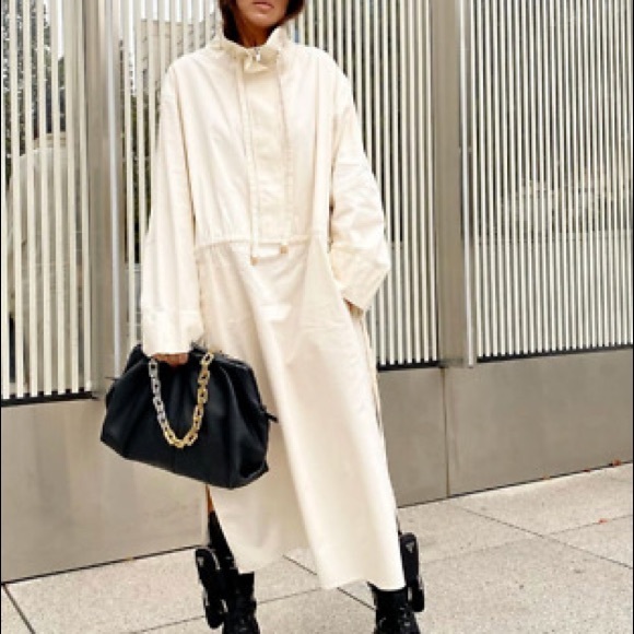 Zara PARKA DRESS - LIMITED EDITION BEIGE NEW - Picture 1 of 7